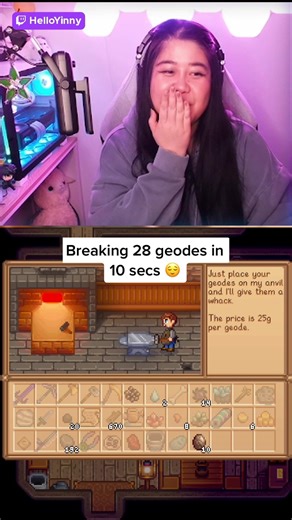 Breaking 28 Geodes in 10 Secs with Fast Animation Mod