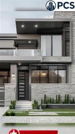 Dream Home | Minimal House | Dream Villa | Front View | Luxury Home Design Visualization #shorts