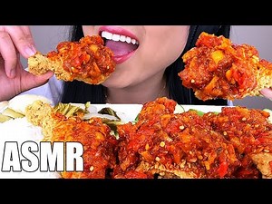 ASMR SPICIEST FRIED CHICKEN EVER *GHOST PEPPER & HABANERO PEPPER* | ASMR Phan