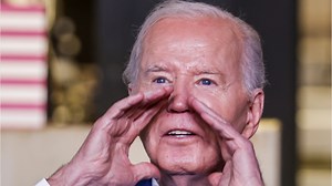 US President Joe Biden was mocked online after telling his supporters, “don’t jump” after wrapping up his speech. | Sky News Australia