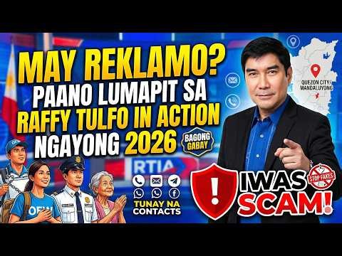 MAY REKLAMO? Paano Lumapit sa Raffy Tulfo in Action Ngayong 2026 (Iwas Scam!)