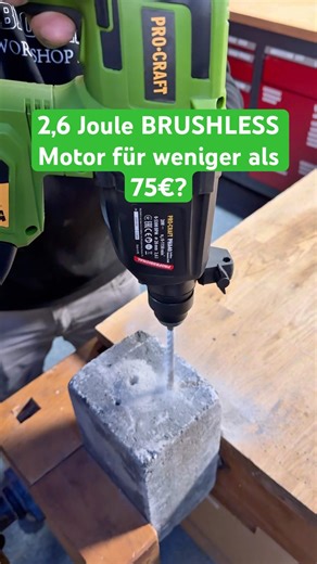 💥 2,6 JOULE BRUSHLESS zum Einstiegspreis! PROCRAFT PHA40 20V Akku-Bohrhammer im SPEED CHECK #shorts
