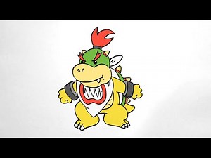 How to Draw BOWSER JR. | SUPER MARIO
