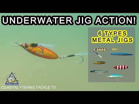 How to Use Every Metal Jig Type Real Action & Underwater View 6type Mtal Jigs Shore Jigging
