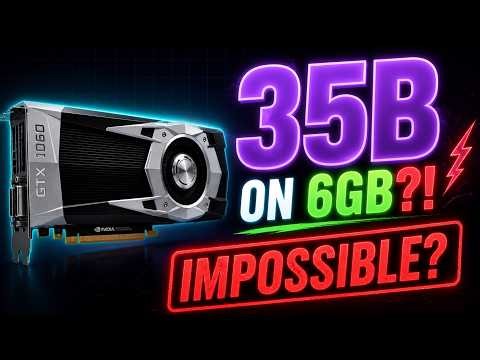 Running a 35B AI Model on 6GB VRAM, FAST (llama.cpp Guide)