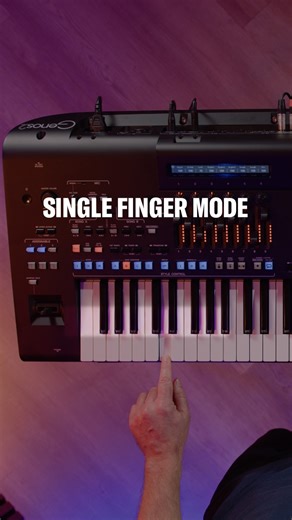 Want to keep things simple when you play? ☝️ Single Finger mode lets you trigger full chords with just a few notes. It's perfect when you want to focus on timing, rhythm, or the bigger picture of your performance. #thisishowto #yamahakeyboards #arrangerworkstation | Yamaha Keyboards