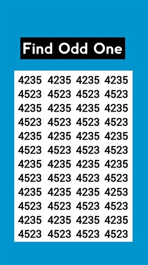 Test Your Eyes: Find Odd One Out 👀 #shorts