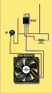 Automatic temperature controlled dc fan | Automaticspeed adjustable fan#diyprojects