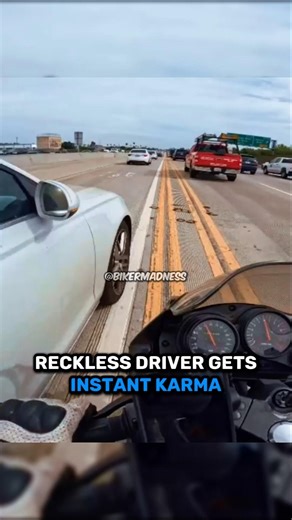 Reckless Driver Gets Instant Karma