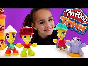 Play-doh Town de hasbro. Una ciudad de Plastilina!