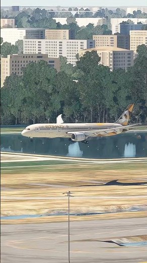 MSFS2020 | Boeing 787-9 Etihad Airways Perfect Landing at Bangkok Airport 🇹🇭
