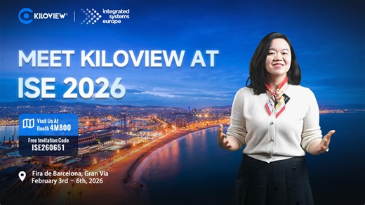 What does a complete AV-over-IP ecosystem actually look like? Hear from Judy and see how Kiloview brings it together at ISE 2026. Featuring our latest innovations — AVX24-4 Media Hub and KiloLink Station — bringing connection, control, management, and transmission together into one unified ecosystem. 📍Booth 4M800 | Fira de Barcelona · Gran Via 🎟 Free code: ISE260651 Learn more: • AVX24-4 Media Hub → https://www.kiloview.com/en/products/ndi-sys/connection-series/avx-media-hub/ • KiloLink Statio