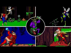 Boogerman: A Pick and Flick Adventure (Genesis) All Bosses (No Damage)