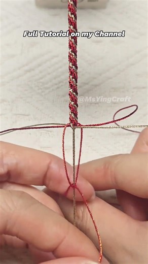 How to Tie Fancy Square Knot 260412Quick Macrame Tutorial #knot #diy#handmade #macrame