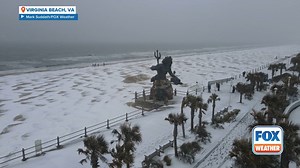 17K views · 207 reactions | A rare wintry scene unfolded across the Virginia Beach boardwalk on Wednesday with snowfall rates nearing 1 inch per hour. | FOX Weather | Facebook
