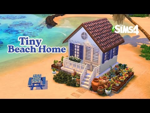 4*4 Challenge | Dreamy Beach Home | The Sims 4 | No CC | Speed Build