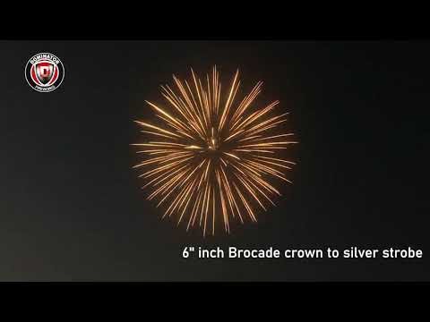 18 6inch Brocade crown to silver strobe