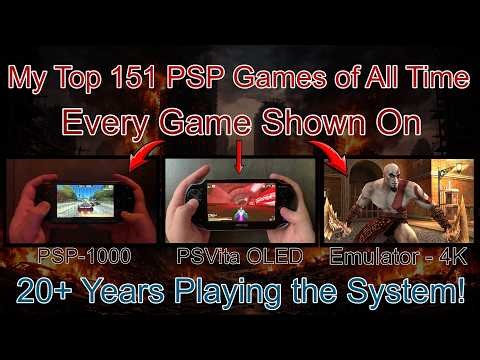 20 Years Playing the PSP - Here's My 151 Favourite Games - All Shown on PSP/PSVita/4K