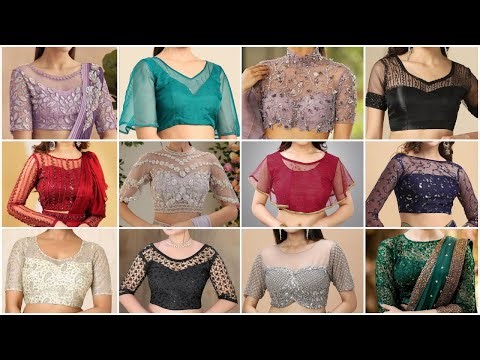 New Latest Net Blouse Front Designs 2025 | Net Blouse Front Neck Design | Net Blouse Front Designs