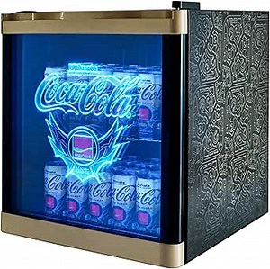 Cooluli League of Legends® Ultimate 48L Mini Fridge – Limited Edition Coca-Cola® Exclusive Gaming Room Mini Fridge, Cool LED lighting, Glass Door with Illuminating Logos and Temperature Controls