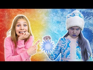 Amelia, Avelina and the frozen Ice Queen challenge - Videos For Kids