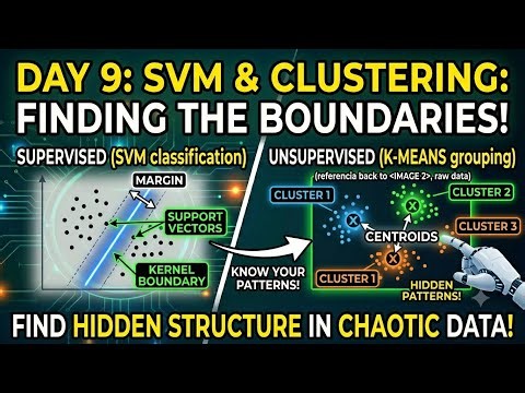 Day 9 SVM and clustering IN Machine Learning 