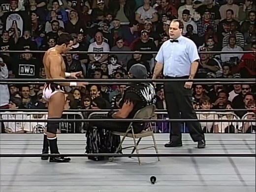 Sting comes from the rafters for the first time. Nitro - January 20th 1997. | WCW Nation