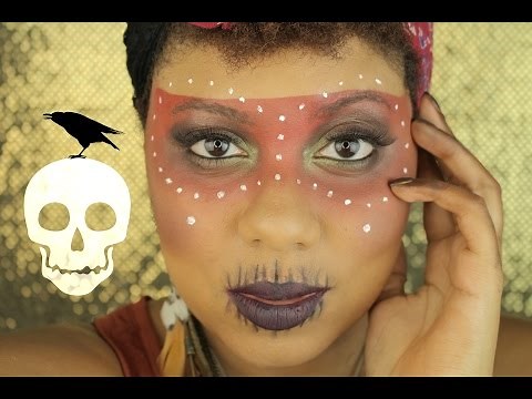 Easy Voodoo Witch Doctor Halloween Makeup Tutorial | MiKayla Hawkinson