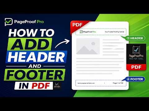 Add Header & Footer in PDF in 1 Minute (Fastest Method)