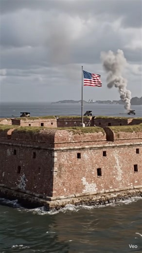 Battle of Fort Sumter. April 12-13, 1861. AI Video.
