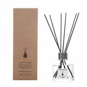 [Hot Item] Custom Luxury Air Fragrance Reed Diffuser Square Glass Bottle 50ml 2023 Rattan Sticks Diffuser with Gift Sets Boxs