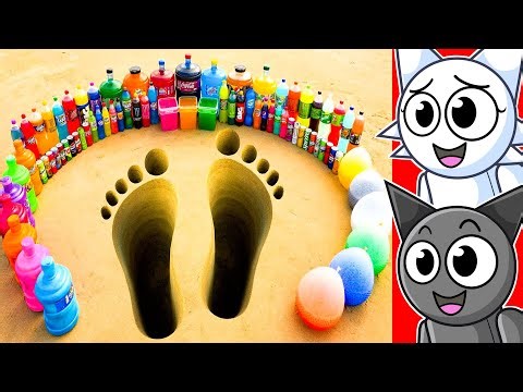 9,679,067 SODA’S vs GIANT FEET Explosion!