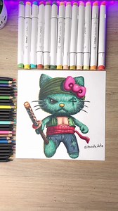78K views · 4.8K reactions | Dibujando a Zoro Roronoa de One Piece, fusionado con Hello Kitty 朗 ¿que nombre le darías?..#artofdrawing #pencildrawing #drawings #drawing #draw #art #arte #artoftheday #artist #pencil #sketch #sketchbook #portrait #artwork #designs #desenho #artgallery #dibujo #dibujos #zorororonoa #hellokitty | Zarate Art | Facebook
