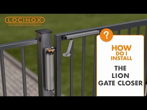 Lion Hydraulic Gate Closer - Locinox Installation Video