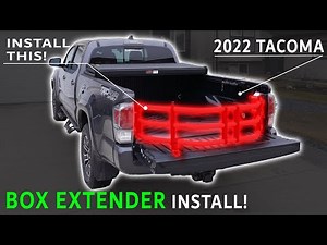 OEM BED EXTENDER INSTALL on the 2022 Toyota TACOMA TRD Sport | EASY DIY