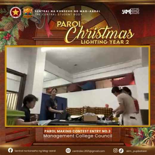 𝗣𝗨𝗣-𝗠𝗕𝗖 𝗜𝘀𝗸𝗼𝗹𝗮𝗿𝘀 𝙋𝙖𝙧𝙤𝙡 𝙀𝙣𝙩𝙧𝘆 𝗡𝗼. 𝟯| 𝙏𝙖𝙣𝙜𝙡𝙖𝙬𝙖𝙣 2025 🌟 𝐌𝐚𝐧𝐚𝐠𝐞𝐦𝐞𝐧𝐭 𝐂𝐨𝐥𝐥𝐞𝐠𝐞 𝐂𝐨𝐮𝐧𝐜𝐢𝐥 ‎𝗗𝗲𝘀𝗰𝗿𝗶𝗽𝘁𝗶𝗼𝗻 : ‎This parol was created using simple, everyday materials, each one chosen with intention and meaning. Woven bamboo sticks form the sturdy foundation—the skeleton that holds everything together—much like the strength of each members that inspired it. A small star made of straw sits at its core, while plastic spoons line the edges, a