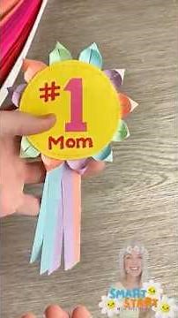 #1 Mom Paper Badge Craft | Easy Mother’s Day DIY for Kids