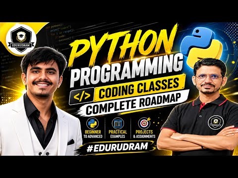 Python Programming Complete Roadmap 2026 🚀 | Coding Classes for Beginners to Advanced | Learn Python