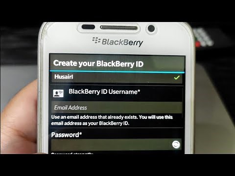 [eng] Create BlackBerry ID, BlackBerry Q10 2021