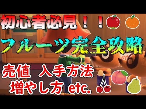 [Animal Crossing: New Horizons] A must-see for beginners! A complete guide to fruits! From what y...