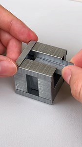 No glue needed, just pure assembly – learn how to build a fun staple cube by hand! #DIY #Relaxation #fblifestyle | hand made crafts for kids