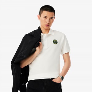 Men's Classic Fit Petit Piqué Badge Polo