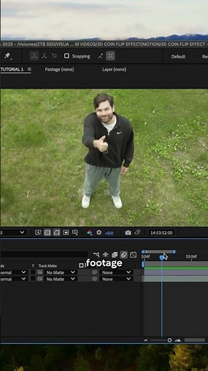 Easy 3D Coin Flip VFX in After Effects 👀