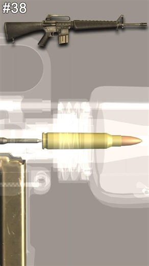 M16 Cartridge Path – Full Cycle Breakdown #slowmotion #firearmeducation #gunmechanics