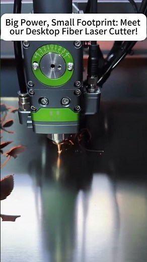 Precision Metal Cutting With Our Desktop Fiber Laser #manufacturing #lasertech