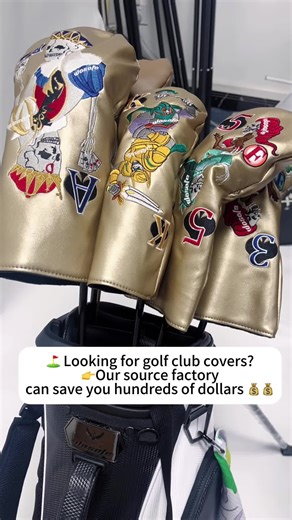 Fellow golfers, why pay over the odds for club covers? 😱 This video could save you enough for a full round's gear!🏌♂️ #golftiktok#tiktok #golfclub #CustomMade #FactoryDirect #wosofegolf #TaylorMade #callawaygolf #golfheadcovers