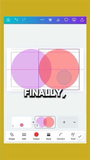 Episode 3: Shape Intersection Effect in Canva #presentation #students #graphicdesign #canva #design