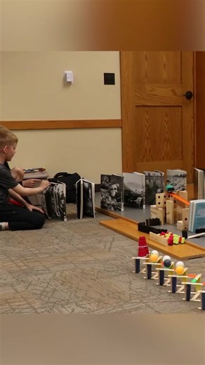 7,000 dominoes falling #viral #fyp | Dominos Falling