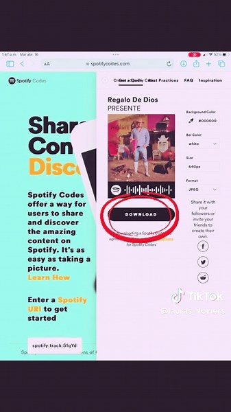 Como hacer un codigo de Spotify #spotifycode #tutorial #spotify #cricut #diy #regalodedios