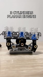 3 Cylinders Planar Engine Test (original design by LEGO Technic Mastery) #lego #technic #legotechnic #boxerengine #flatengine #mechanical #engine #enginediy #diy #engineering #legotechnicmoc #legoengine #satisfying #mechanism #engines #cars #carenthusiast #mechanicalengineering | Bricks Master Builders